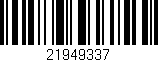 Código de barras (EAN, GTIN, SKU, ISBN): '21949337'