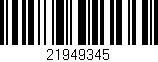 Código de barras (EAN, GTIN, SKU, ISBN): '21949345'