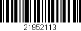 Código de barras (EAN, GTIN, SKU, ISBN): '21952113'