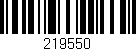 Código de barras (EAN, GTIN, SKU, ISBN): '219550'