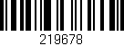 Código de barras (EAN, GTIN, SKU, ISBN): '219678'
