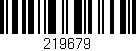 Código de barras (EAN, GTIN, SKU, ISBN): '219679'