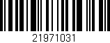 Código de barras (EAN, GTIN, SKU, ISBN): '21971031'
