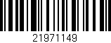 Código de barras (EAN, GTIN, SKU, ISBN): '21971149'