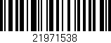 Código de barras (EAN, GTIN, SKU, ISBN): '21971538'