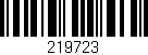 Código de barras (EAN, GTIN, SKU, ISBN): '219723'