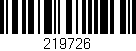 Código de barras (EAN, GTIN, SKU, ISBN): '219726'