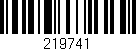 Código de barras (EAN, GTIN, SKU, ISBN): '219741'