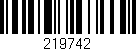 Código de barras (EAN, GTIN, SKU, ISBN): '219742'