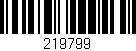 Código de barras (EAN, GTIN, SKU, ISBN): '219799'