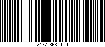 Código de barras (EAN, GTIN, SKU, ISBN): '2197_893_0_U'