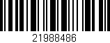 Código de barras (EAN, GTIN, SKU, ISBN): '21988486'