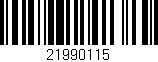 Código de barras (EAN, GTIN, SKU, ISBN): '21990115'