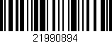 Código de barras (EAN, GTIN, SKU, ISBN): '21990894'