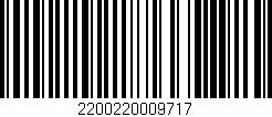 Código de barras (EAN, GTIN, SKU, ISBN): '2200220009717'