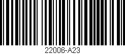 Código de barras (EAN, GTIN, SKU, ISBN): '22006-A23'