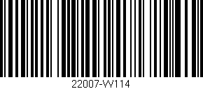 Código de barras (EAN, GTIN, SKU, ISBN): '22007-W114'