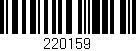 Código de barras (EAN, GTIN, SKU, ISBN): '220159'