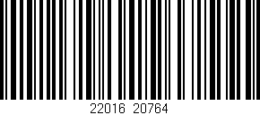 Código de barras (EAN, GTIN, SKU, ISBN): '22016/20764'