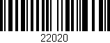 Código de barras (EAN, GTIN, SKU, ISBN): '22020'