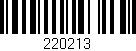 Código de barras (EAN, GTIN, SKU, ISBN): '220213'