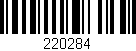 Código de barras (EAN, GTIN, SKU, ISBN): '220284'