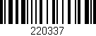 Código de barras (EAN, GTIN, SKU, ISBN): '220337'