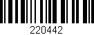 Código de barras (EAN, GTIN, SKU, ISBN): '220442'
