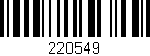 Código de barras (EAN, GTIN, SKU, ISBN): '220549'