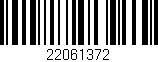 Código de barras (EAN, GTIN, SKU, ISBN): '22061372'