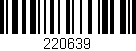 Código de barras (EAN, GTIN, SKU, ISBN): '220639'