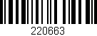 Código de barras (EAN, GTIN, SKU, ISBN): '220663'