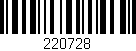 Código de barras (EAN, GTIN, SKU, ISBN): '220728'