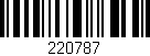 Código de barras (EAN, GTIN, SKU, ISBN): '220787'