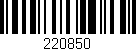Código de barras (EAN, GTIN, SKU, ISBN): '220850'