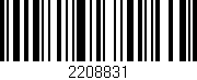Código de barras (EAN, GTIN, SKU, ISBN): '2208831'
