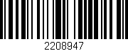 Código de barras (EAN, GTIN, SKU, ISBN): '2208947'