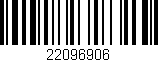 Código de barras (EAN, GTIN, SKU, ISBN): '22096906'