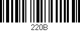 Código de barras (EAN, GTIN, SKU, ISBN): '220B'