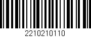 Código de barras (EAN, GTIN, SKU, ISBN): '2210210110'