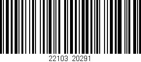 Código de barras (EAN, GTIN, SKU, ISBN): '22103/20291'