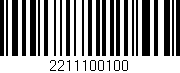 Código de barras (EAN, GTIN, SKU, ISBN): '2211100100'