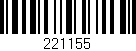 Código de barras (EAN, GTIN, SKU, ISBN): '221155'