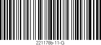 Código de barras (EAN, GTIN, SKU, ISBN): '221178b-11-G'