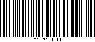 Código de barras (EAN, GTIN, SKU, ISBN): '221178b-11-M'