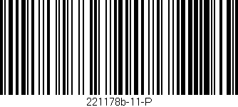 Código de barras (EAN, GTIN, SKU, ISBN): '221178b-11-P'