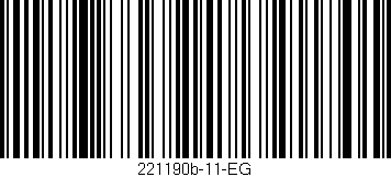 Código de barras (EAN, GTIN, SKU, ISBN): '221190b-11-EG'