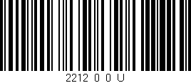 Código de barras (EAN, GTIN, SKU, ISBN): '2212_0_0_U'