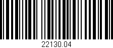 Código de barras (EAN, GTIN, SKU, ISBN): '22130.04'