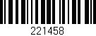 Código de barras (EAN, GTIN, SKU, ISBN): '221458'